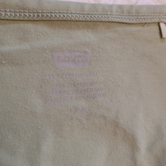 Levi's Cropped Tanks set of two in Green and White L - Picture 4 of 5